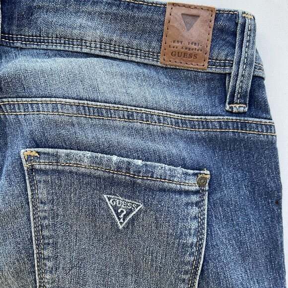 Guess Women’s Comfort Skinny Jeans Super Stretch Jeggings Fit Distressed Size 24 - Picture 13 of 13